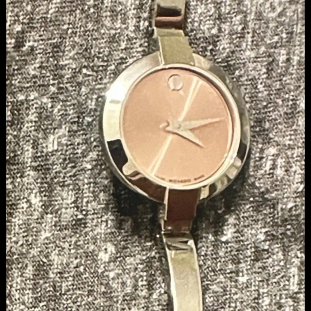 Movado Two-Tone Silver and Rose Watch - Picture 1 of 2